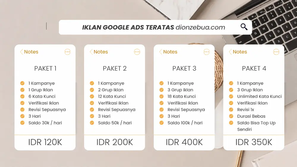 Harga Jasa Pembuatan Iklan Google Ads